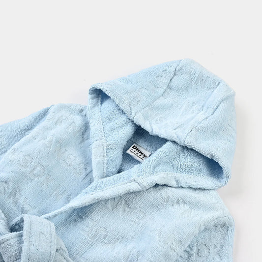 DKNY Kids Bathrobe in Blue Jacquard – Comfortable & Trendy
