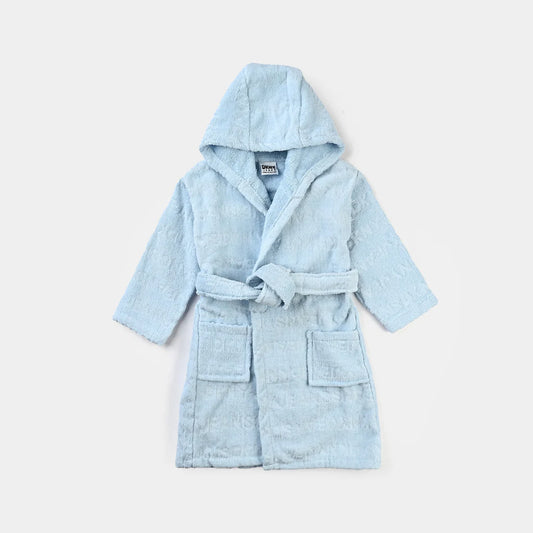 DKNY Kids Bathrobe in Blue Jacquard – Comfortable & Trendy