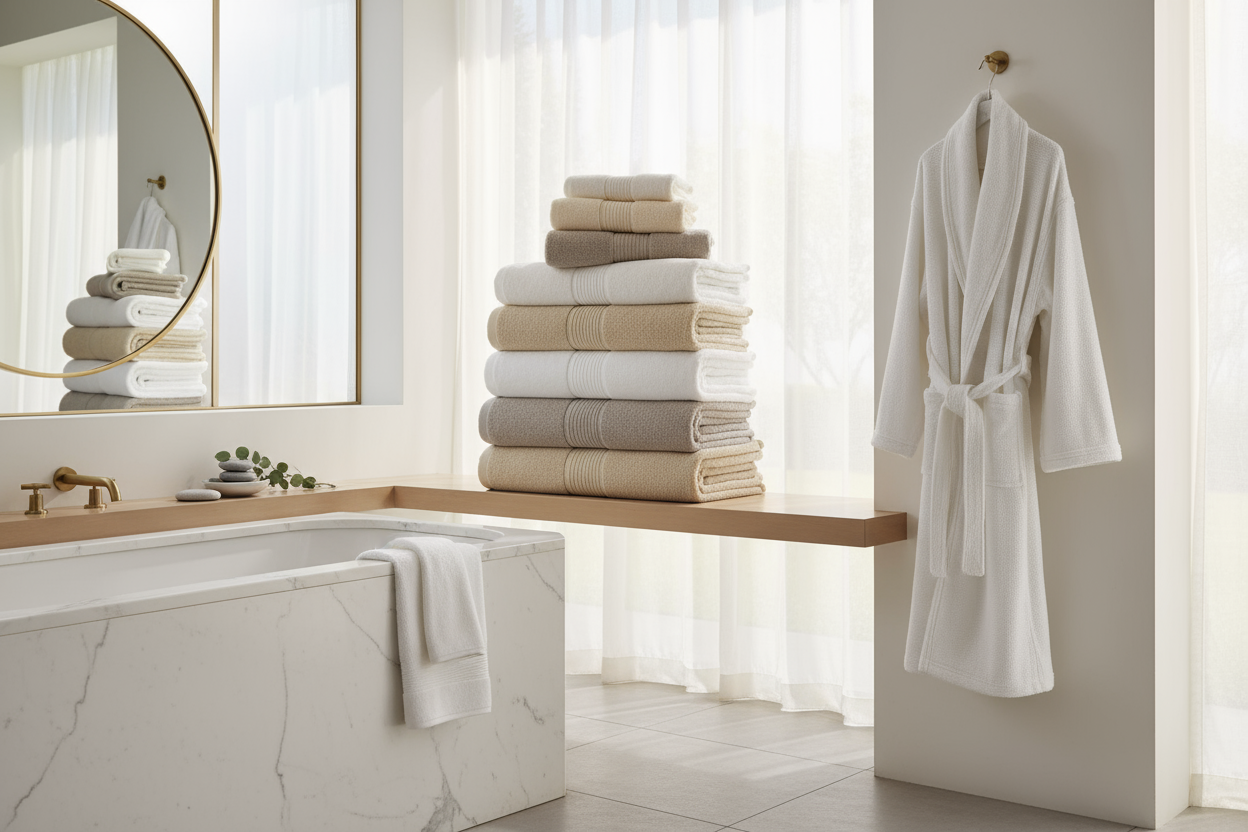 Towels and Bathrobe
